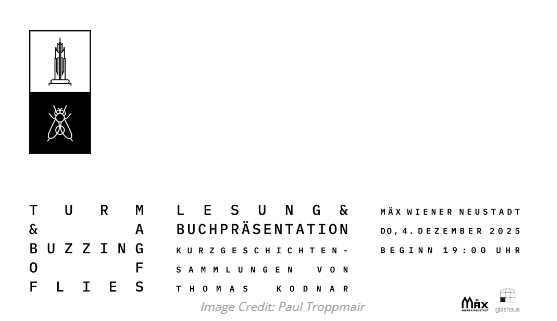 TURM & A BUZZING OF FLIES - Buchpräsentation und Lesung