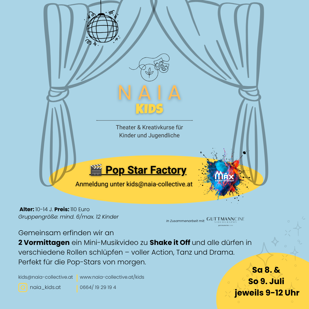 Pop Star Factory – Schauspiel in deinem eigenen Musikvideo by Naia Kids